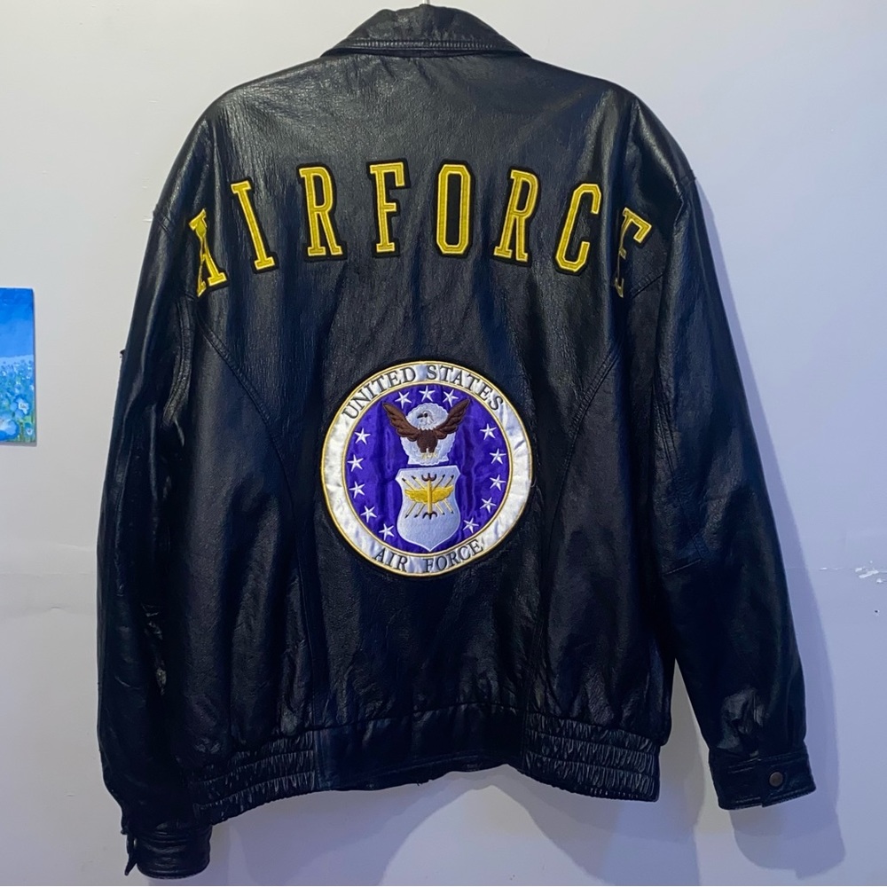 Vtg USA Leather ‘United States Air Force’ Leather Jacket - Mens Sz XL